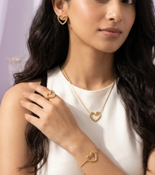 Heart Combo Anti-Tarnish Jewellery Set for Women